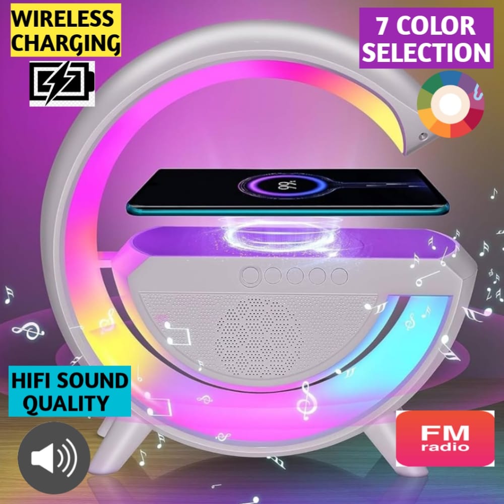 🔊 LED Wireless Bluetooth Charger Speaker Model BT2301  مكبر صوت بلوتوث لاسلكي مع شاحن