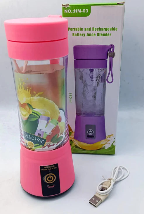 Rechargeable 6 blades Electric Juicer Blender خلاط عصير كهربائي قابل لإعادة الشحن بـ 6 شفرات